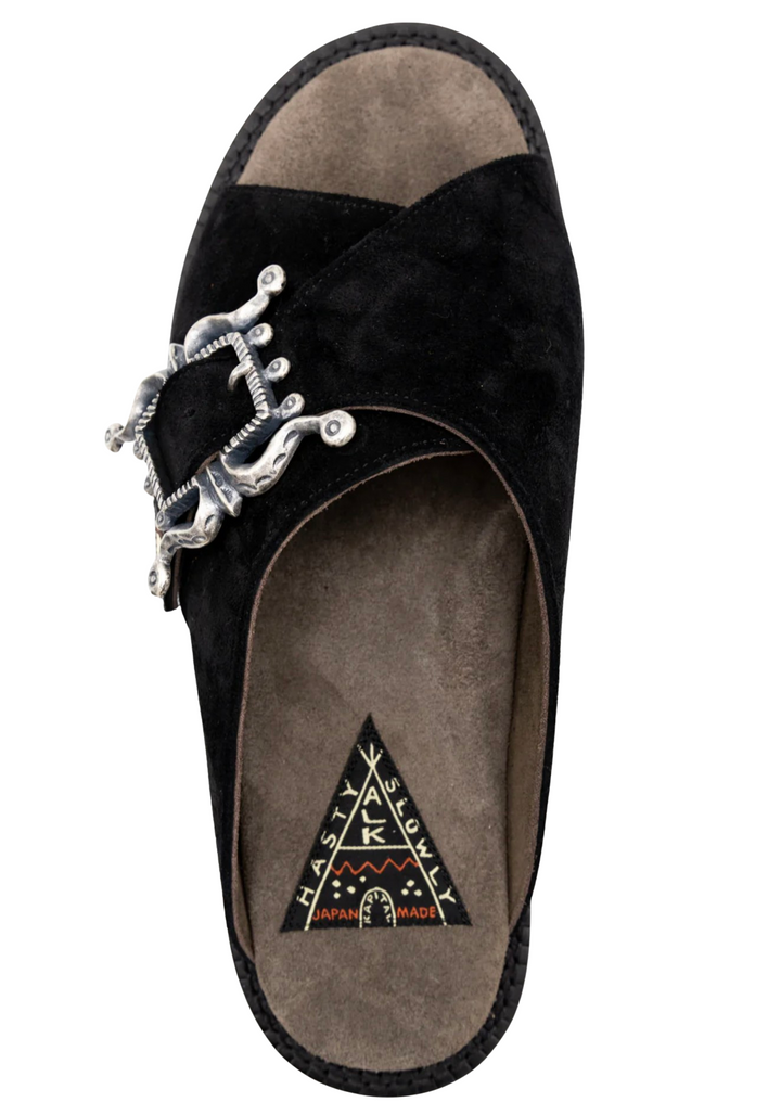 Kapital Pueblo Suede Sandals Black