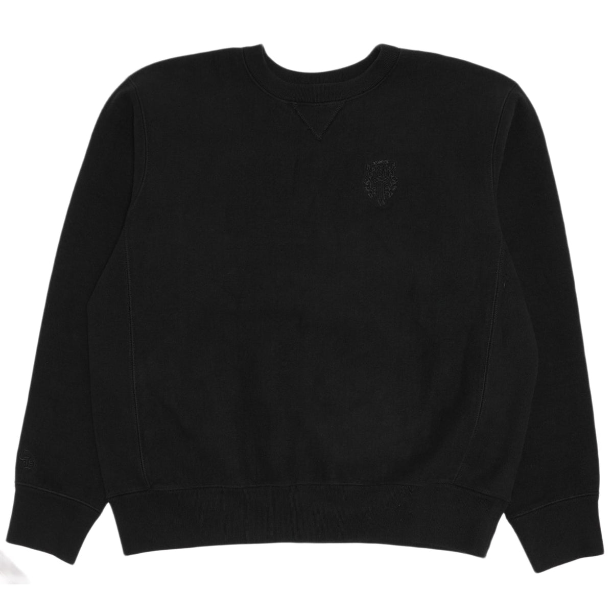 Chrome Hearts 'Embroidered Black Vine Dagger & Vertical Logo' Crewneck