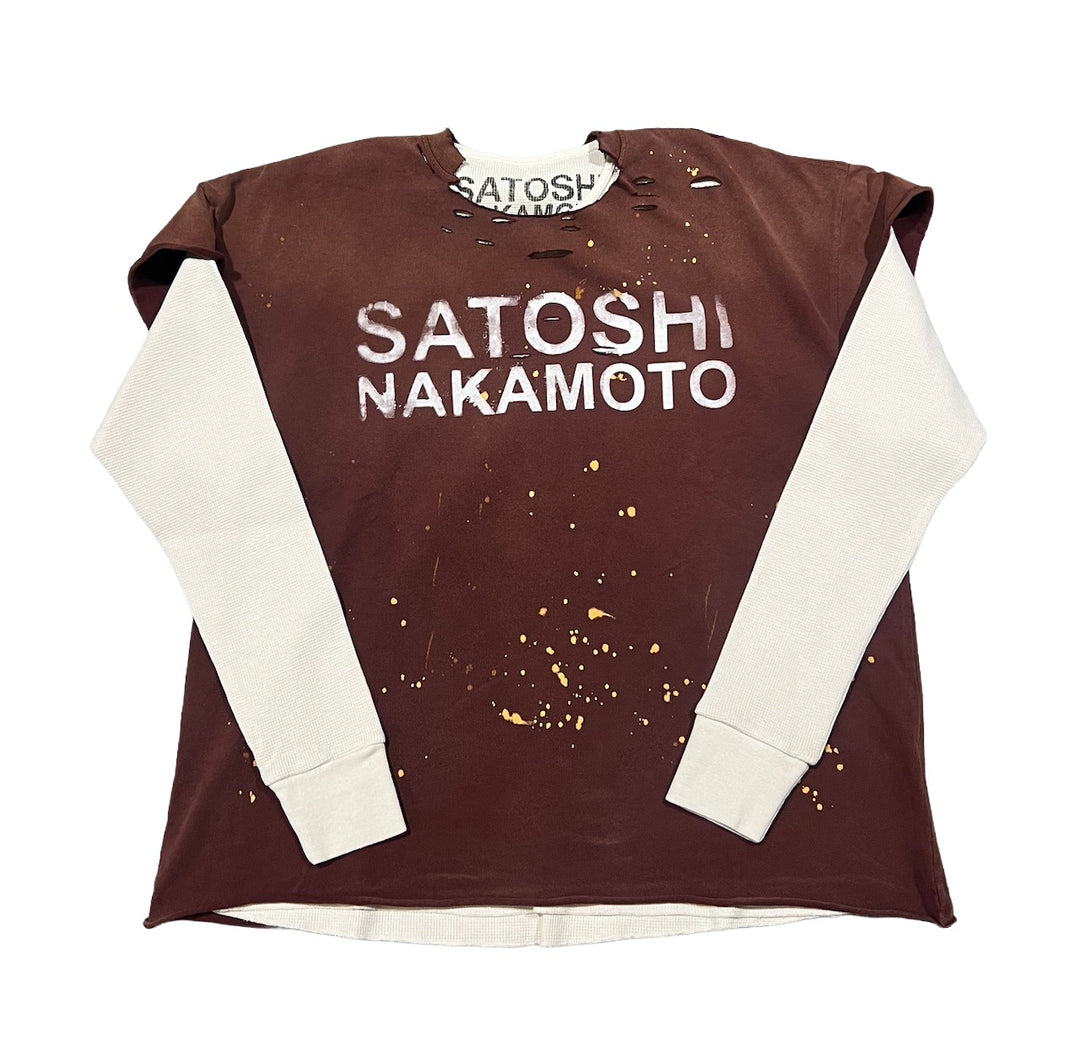 Satoshi Nakamoto 'Brick' Thermal Longsleeve