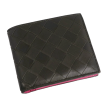 Bottega Veneta 'Intrecciato Leather' Crocodile Bi Fold Wallet