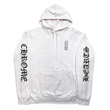 Chrome Hearts 'White Monogram' Vertical Horseshoe Logo Hoodie