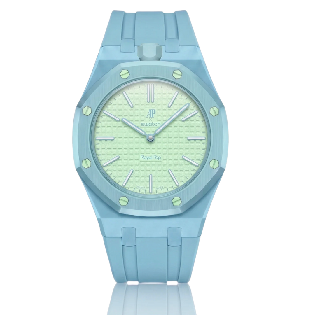 Swatch x Audemars Piguet AP Bioceramic 'Blaue Acht' Royal Pop Watch