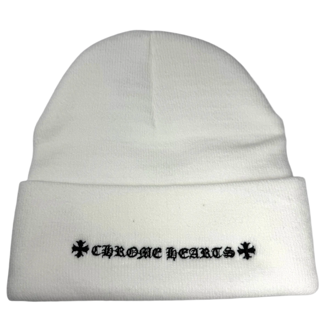 Chrome Hearts 'CH Logo' White Beanie