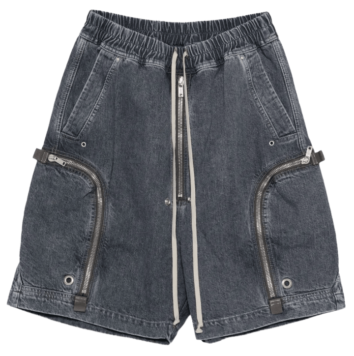 Rick Owens 'DRKSHDW Bauhaus' Denim Shorts Washed Grey