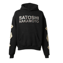 Satoshi Nakamoto 'Studded Logo' Black Hoodie