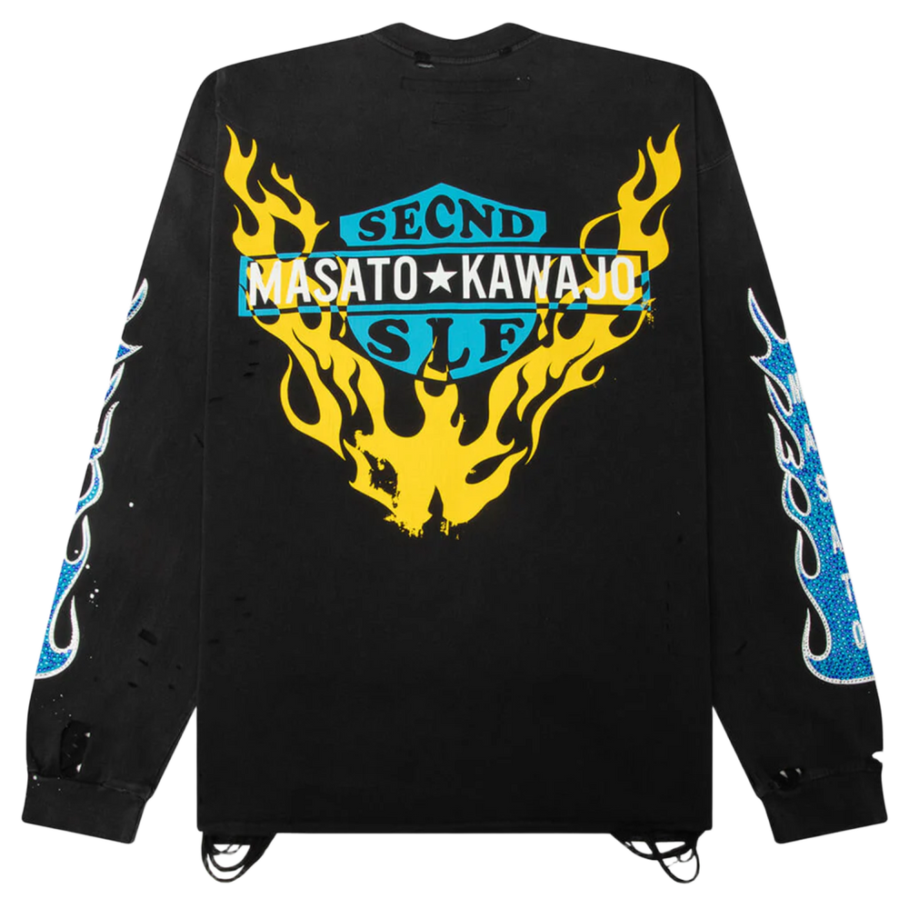 SeCND SLF x Masata Kawajo Firestorm Vintage Long Sleeve Tee