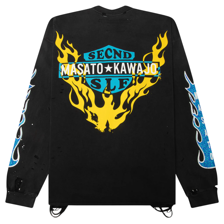 SeCND SLF x Masata Kawajo Firestorm Vintage Long Sleeve Tee