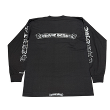 Chrome Hearts Vintage 'Vertical Logo Foil Scroll' Black Longsleeve