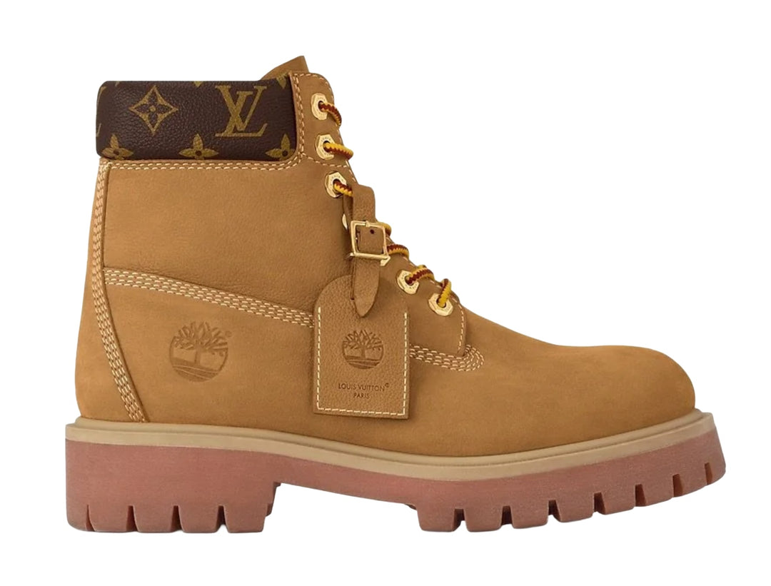 Louis Vuitton x Timberland 'Monogram' Wheat Boots