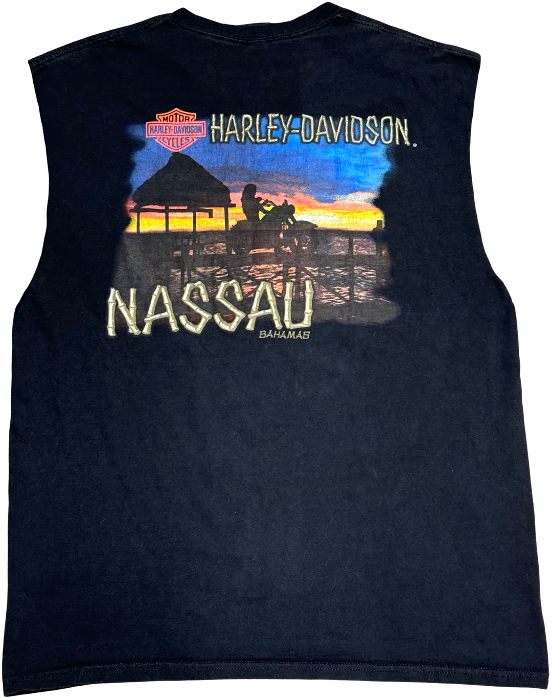 Harley Davidson 'Nassau' Vintage Cutoff Tee