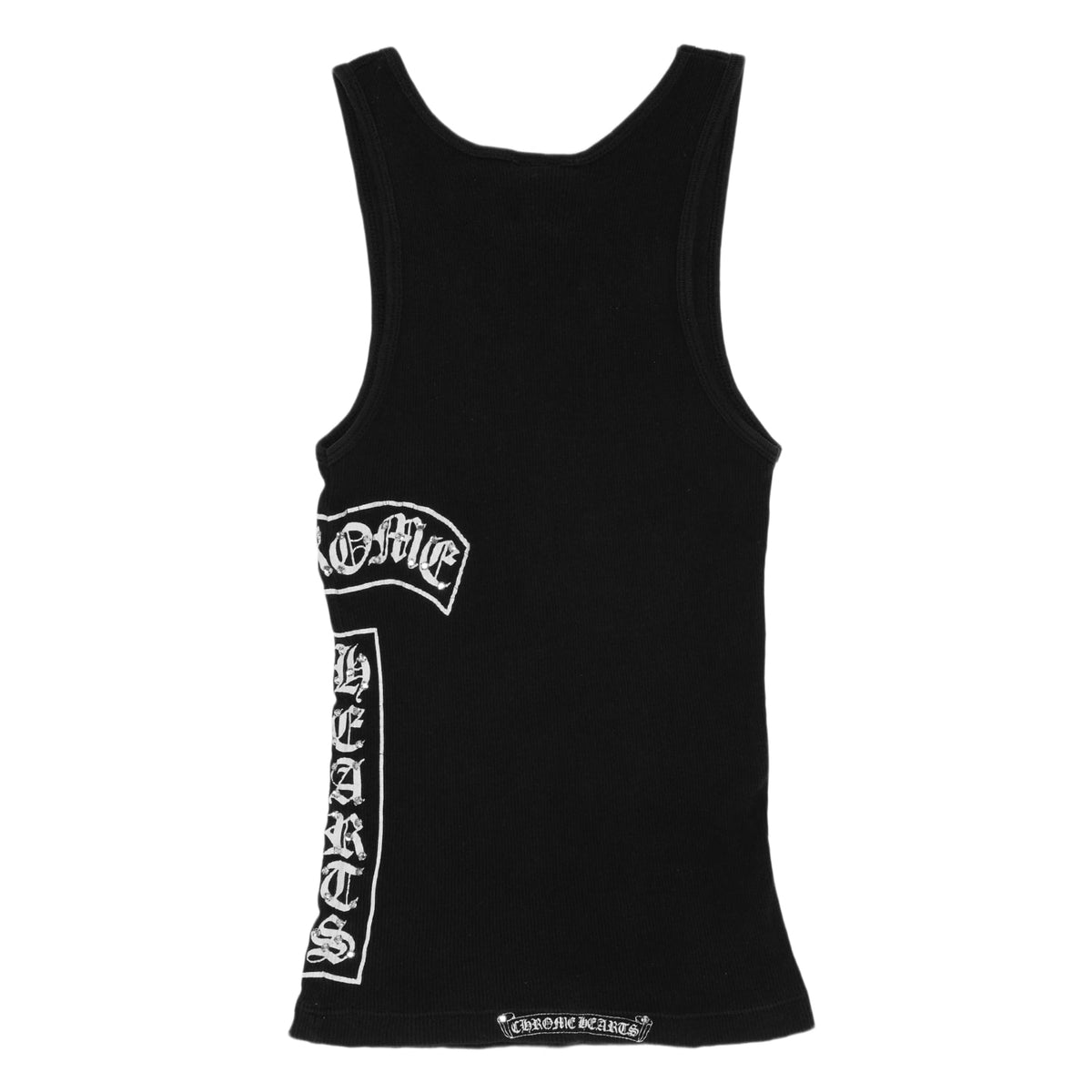Chrome Hearts Vintage Women's 'Black' Studded Cross T Bar Tank Top