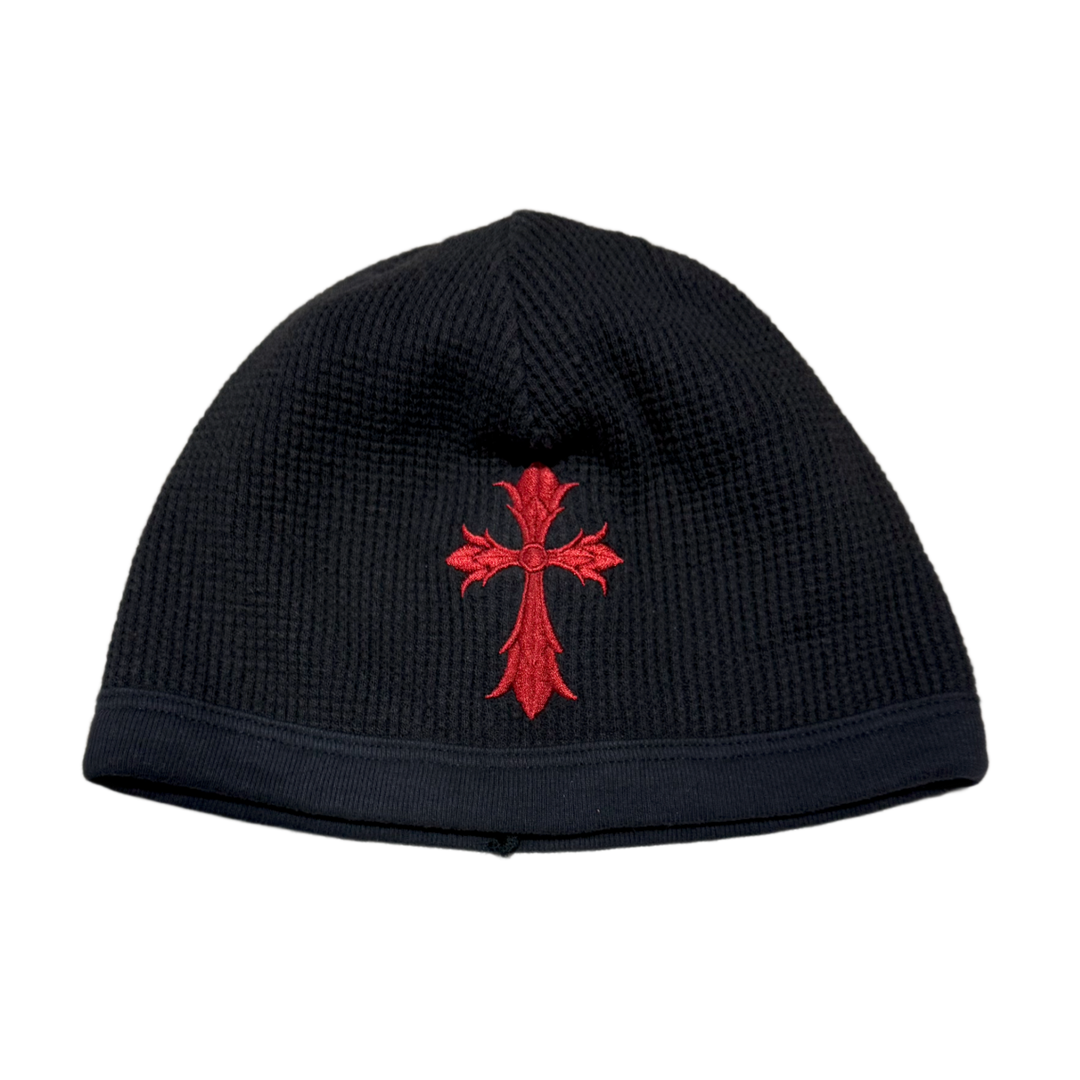Chrome Hearts Vintage 'Red Cross' Skull Cap Beanie