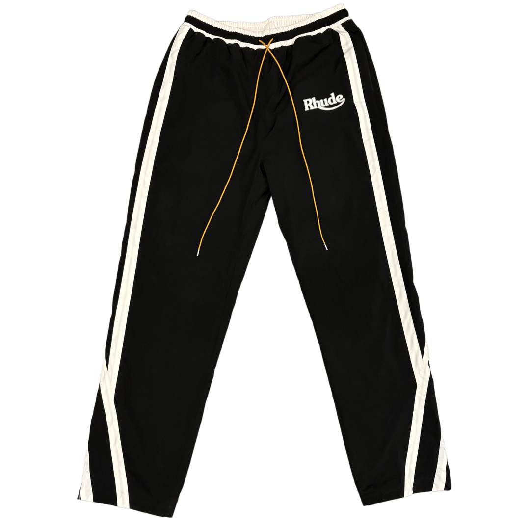 Rhude 'Black & Off-White Stripe' Ski Track Pants
