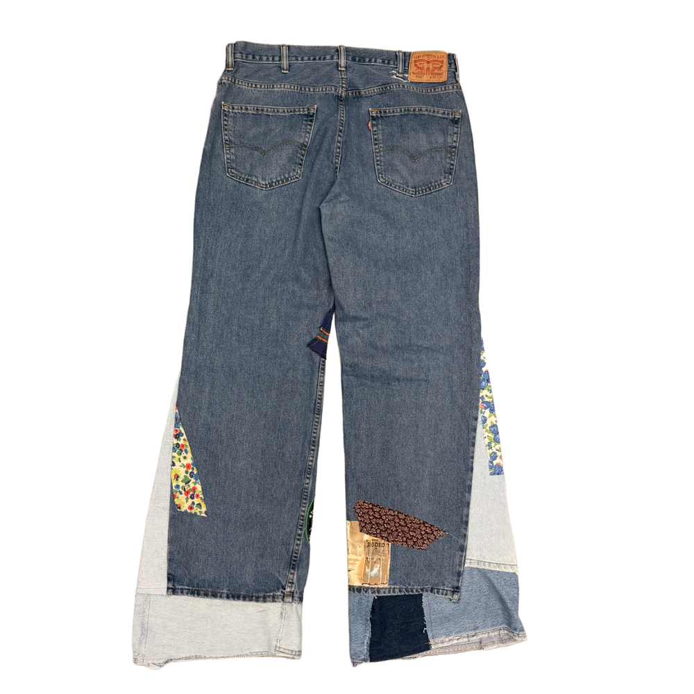 Levi's 550 'Custom Patches' Flare Jeans