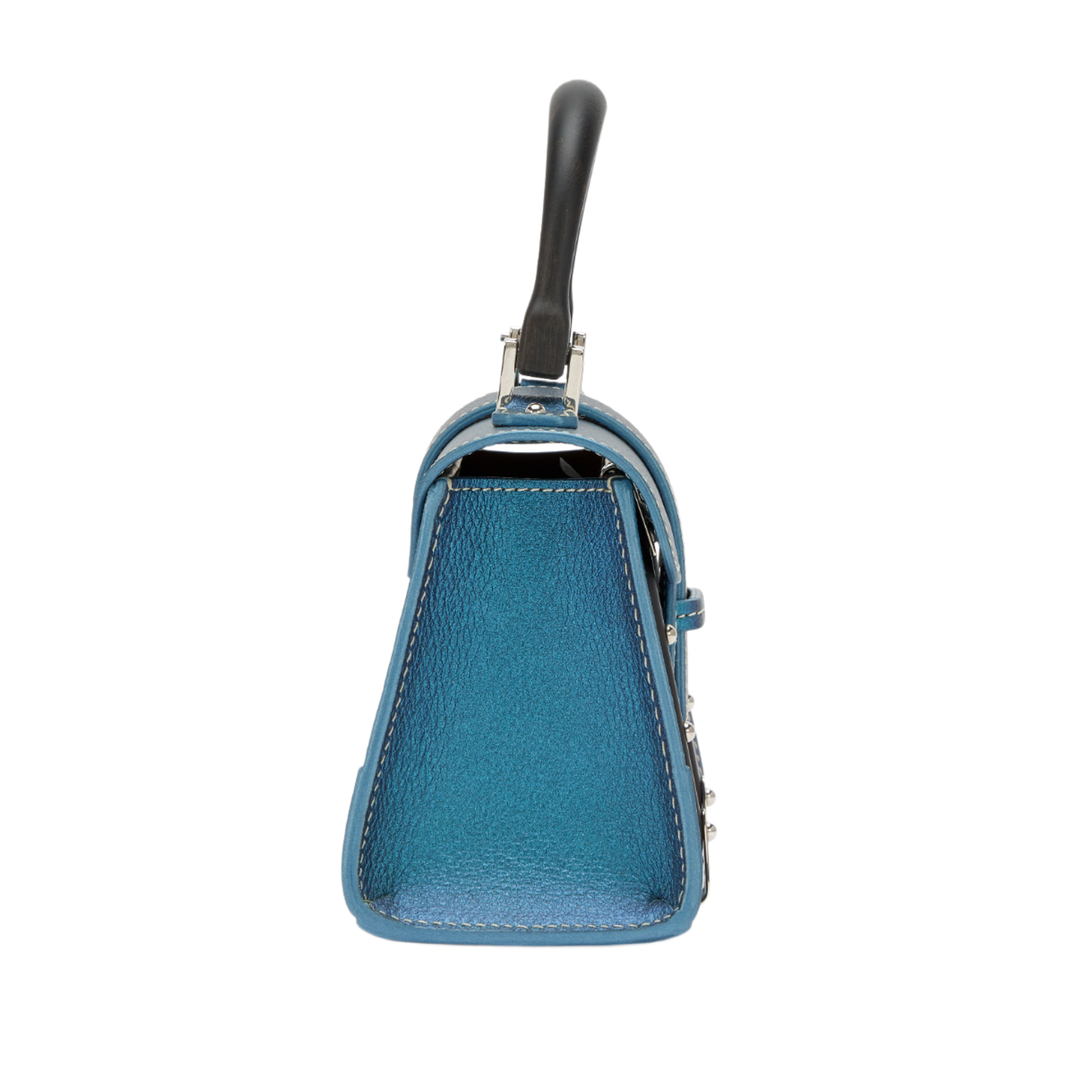 Goyard 'Pearly Blue' Saigon Structure Nano Bag