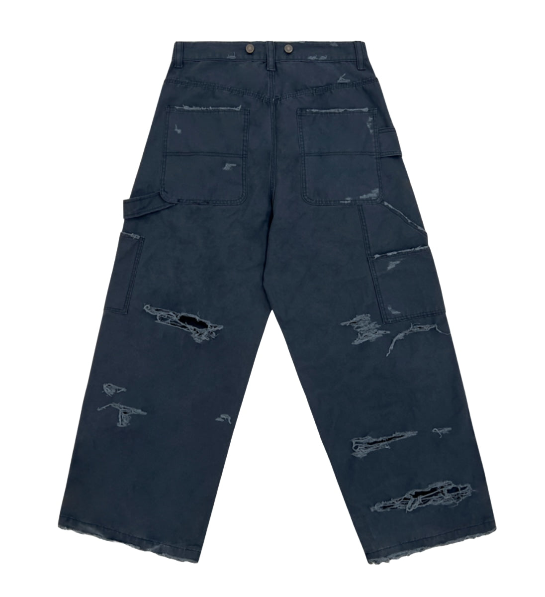 Project G/R 'Washed Black' Distressed Work Pants