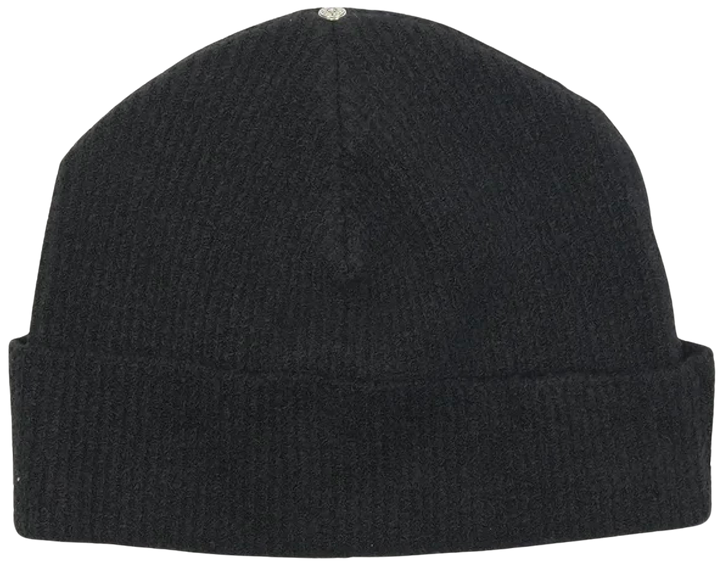 Chrome Hearts 'Black' Pony Hair Cross Patch Beanie