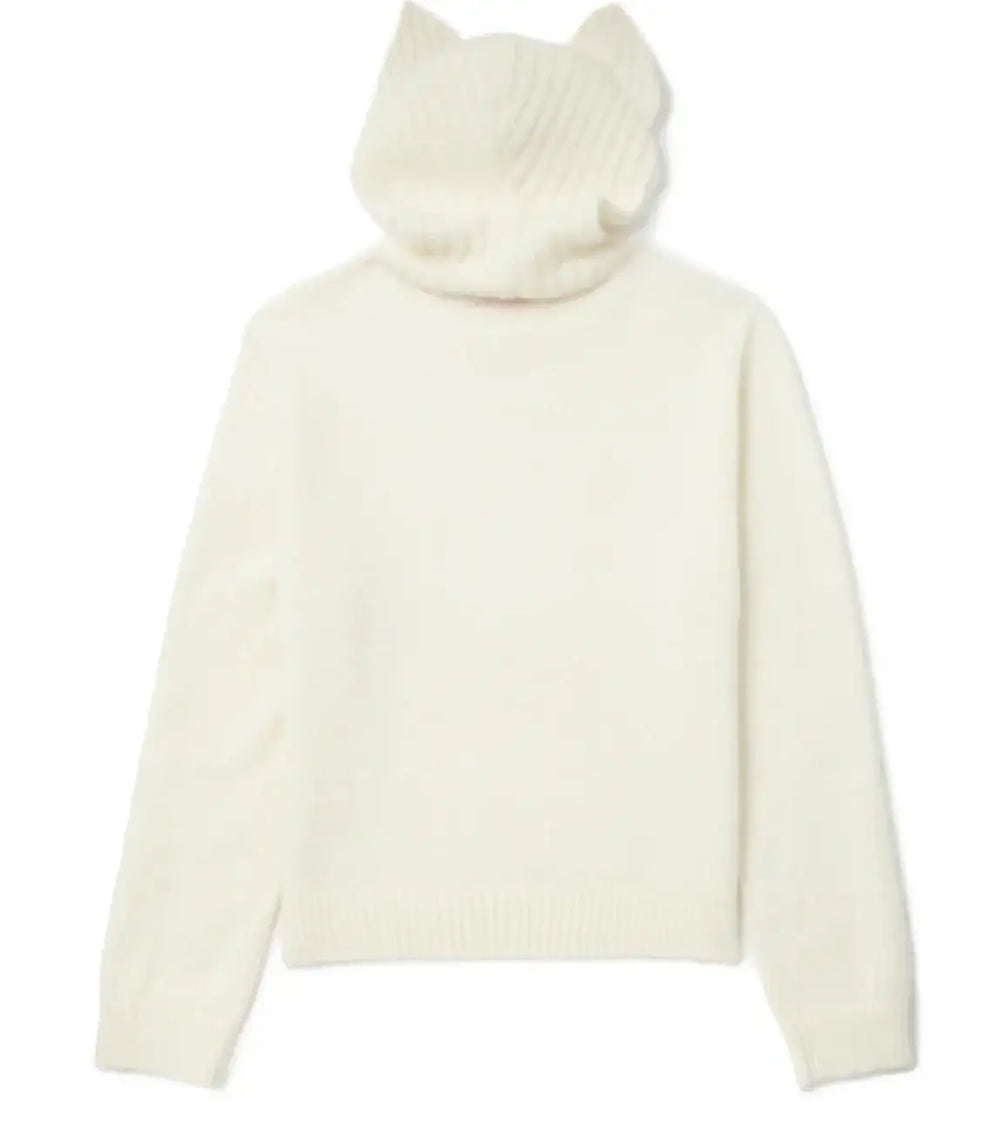Charles Jefferey Loverboy 'Cream Ears Balaclava' Sweater