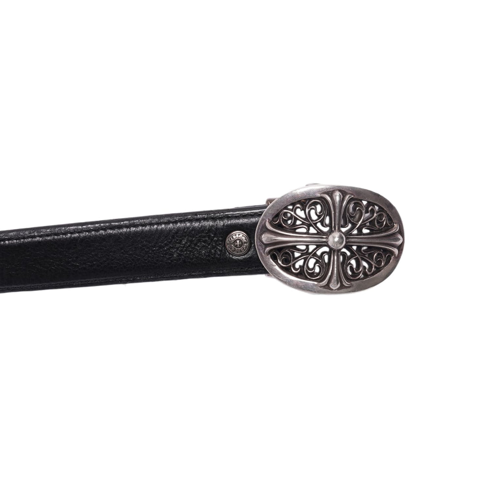 Chrome Hearts 'Black' Mini Oval Belt