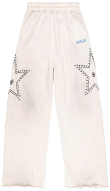 Satoshi Nakamoto Star Studded 'White' Sweatpants