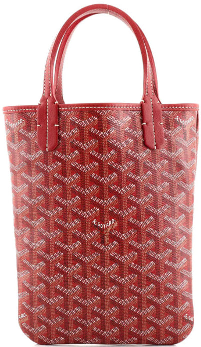 Goyard 'Red' Poitiers Mini Tote