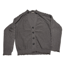Bottega Veneta 'Grey Merino Wool' V-Neck Cardigan