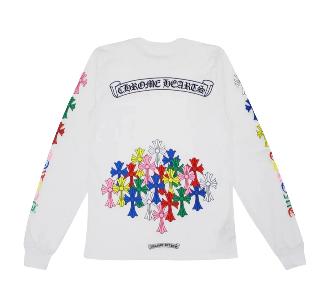 Chrome Hearts 'Multi Color Cross Cemetery' Long Sleeve T-shirt