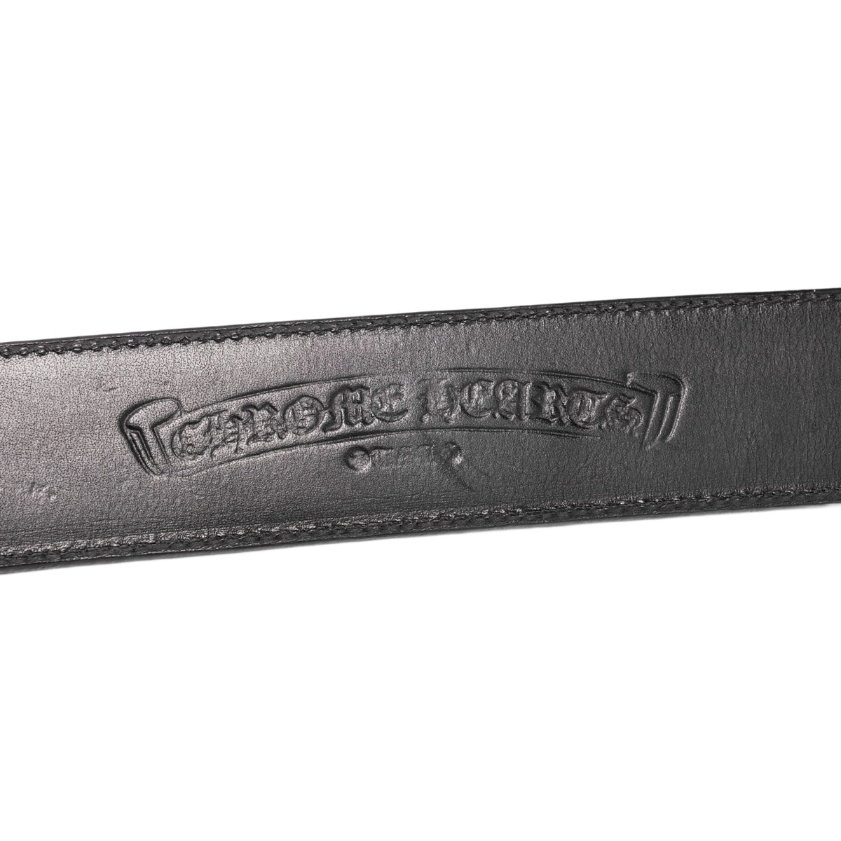 Chrome Hearts 'Red' Leather Cross Patch Cemetery Belt Strap