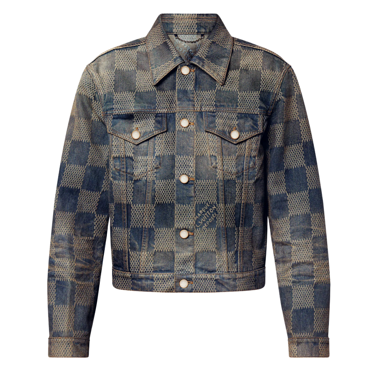 Louis Vuitton 'Washed Denim' Damier Jacket