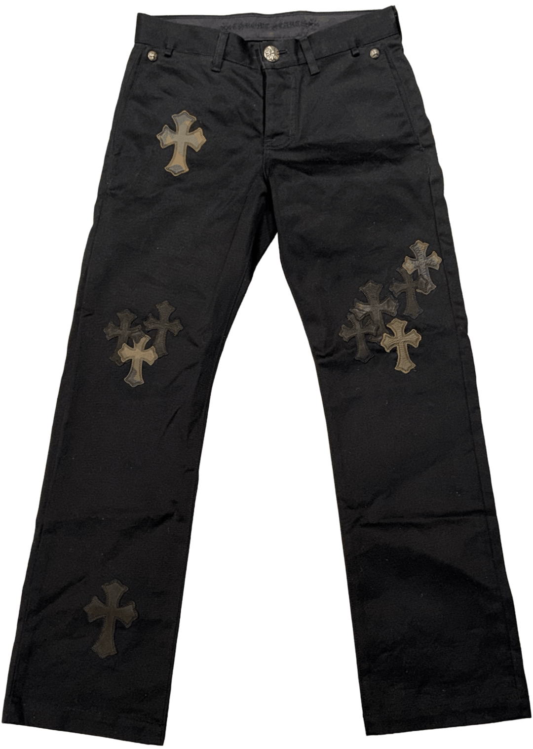 Chrome Hearts 'Black Camo' Flooded Patch Chino Pants