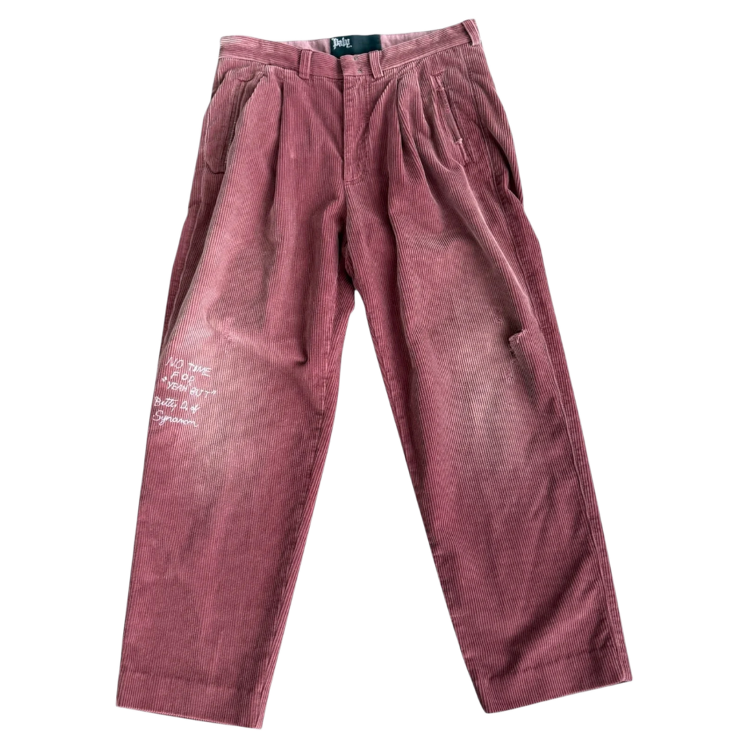 Paly 'Synanon' Burgundy Corduroy Pants