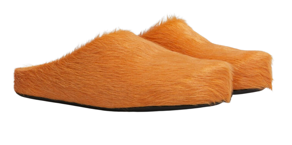 Marni 'Light Orange' Sabot Slippers