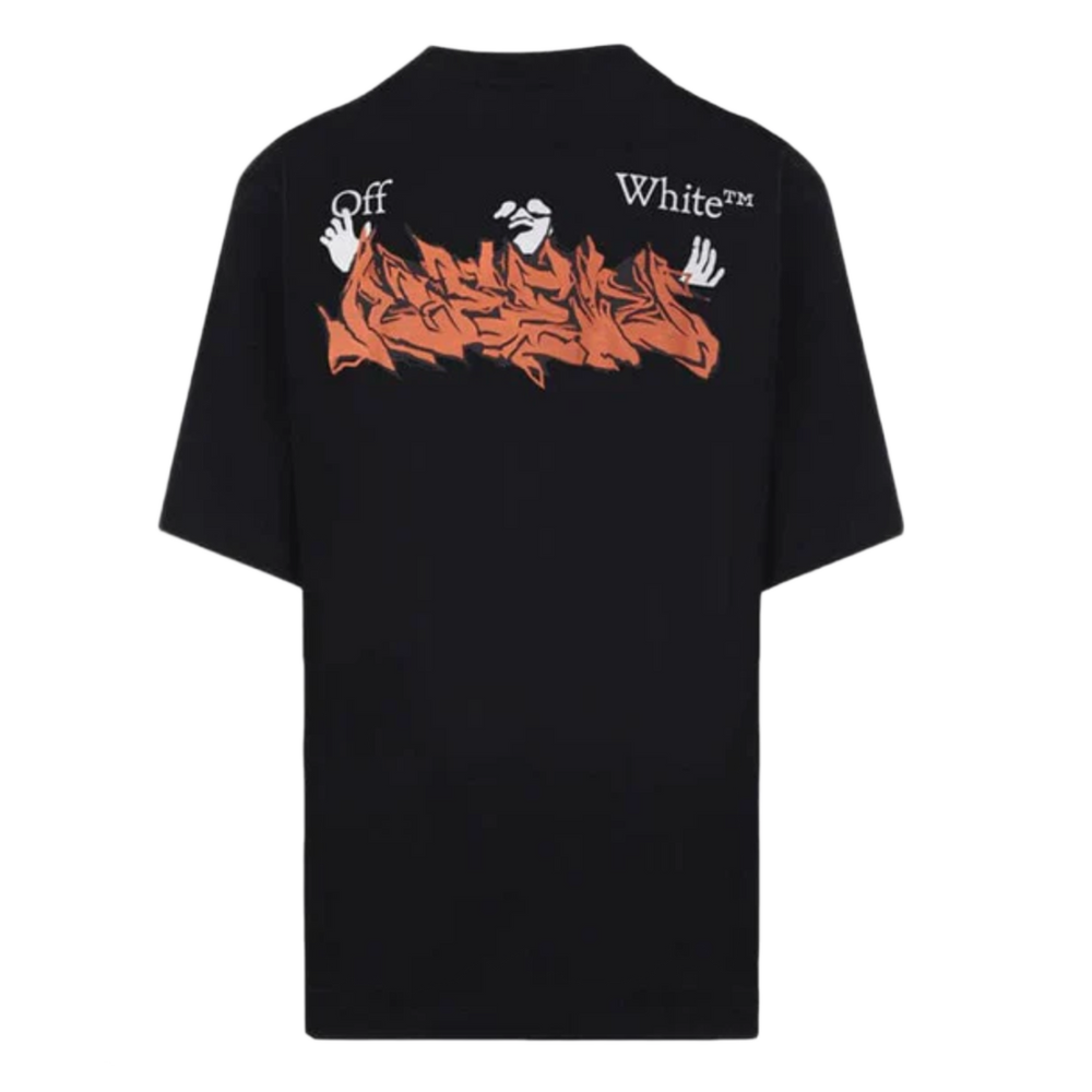 Off-White 'Graffiti Logo' Black Tee