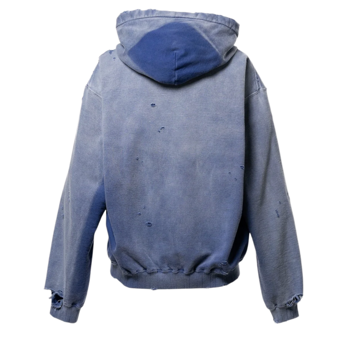 Maison Mihara Yasuhiro 'Blue' Sun Faded Like Hoodie