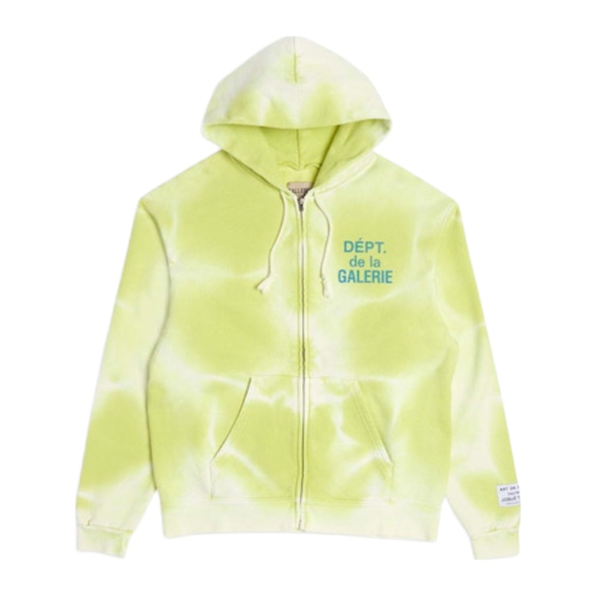 Gallery Dept. French Zip Hoodie 'Lime Green'