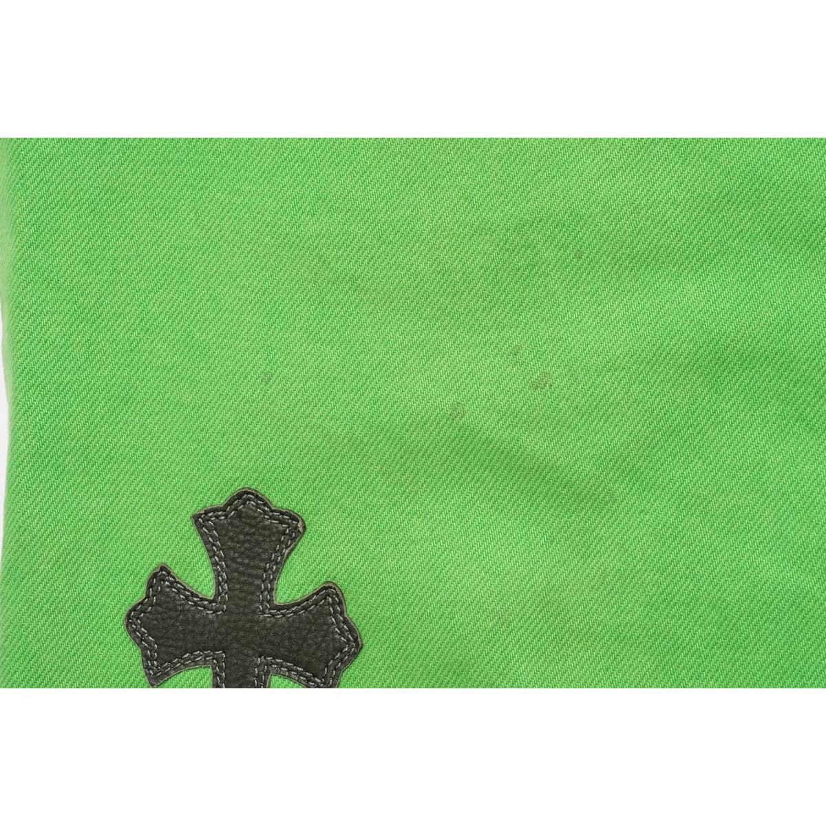 Chrome Hearts 'Green' 29 Patch Jeans
