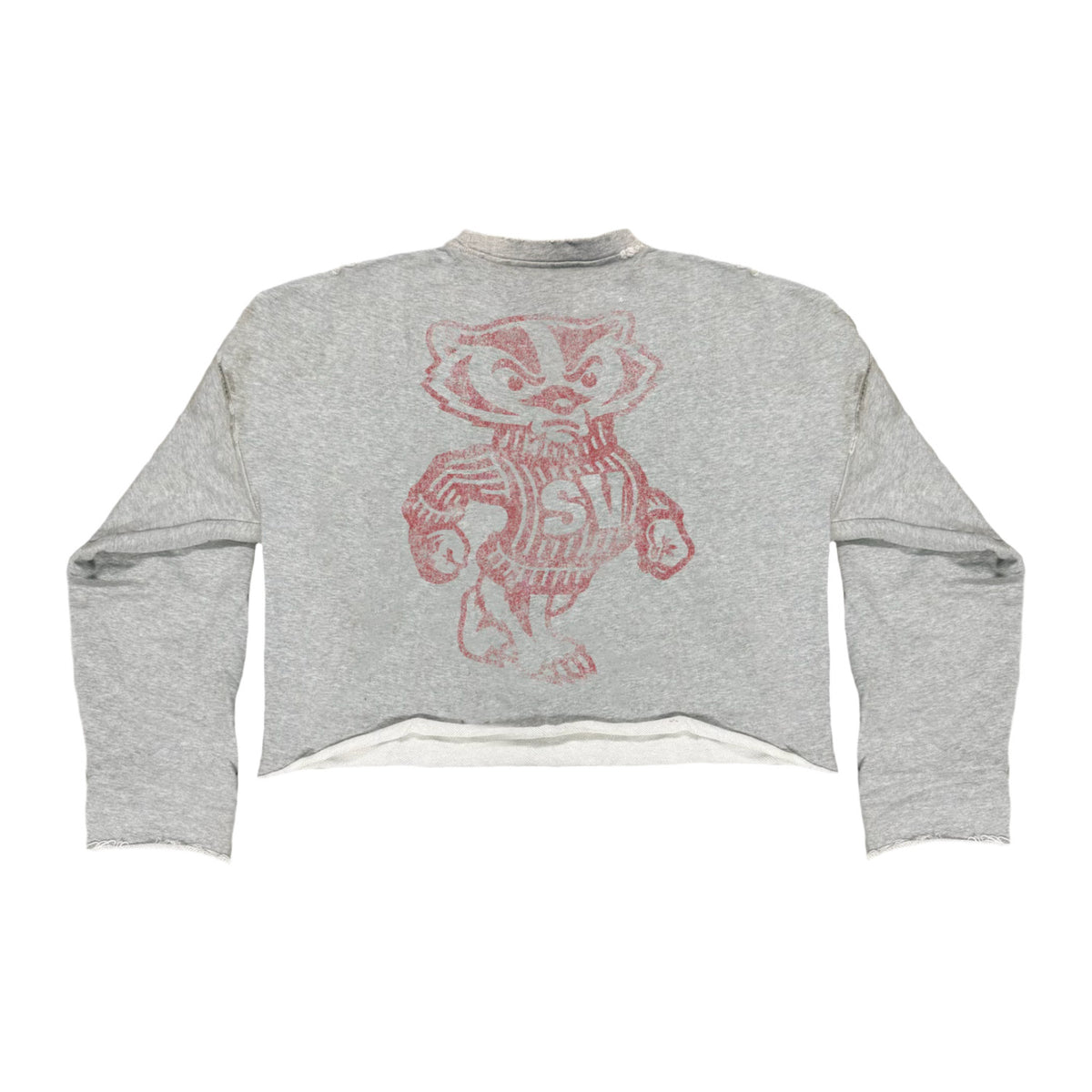 Saint Vanity 'Badgers' Distressed Crewneck