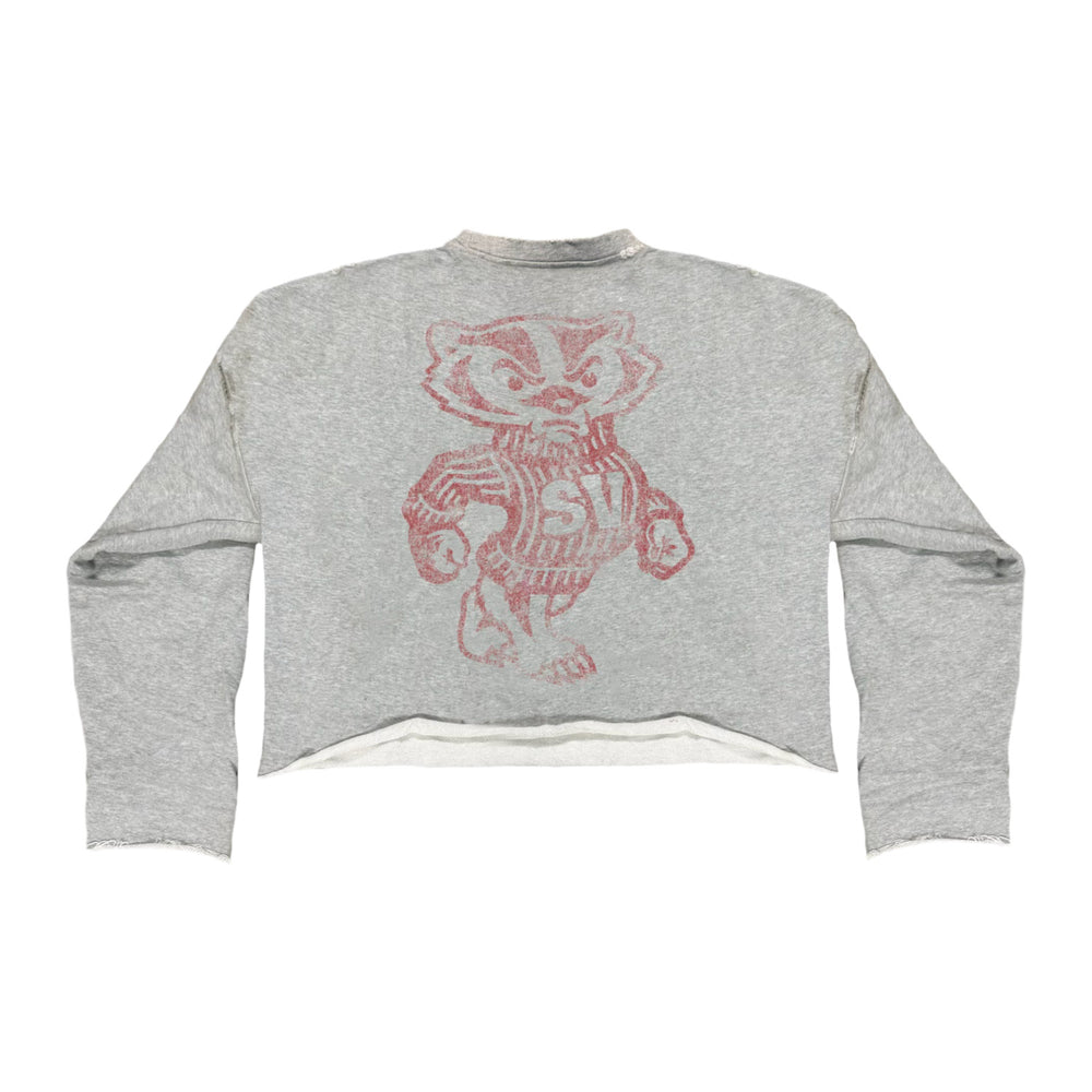 Saint Vanity 'Badgers' Distressed Crewneck