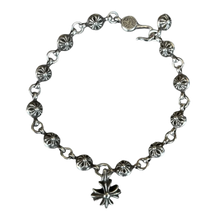 Chrome Hearts 'Silver' Crossball Plus Bracelet