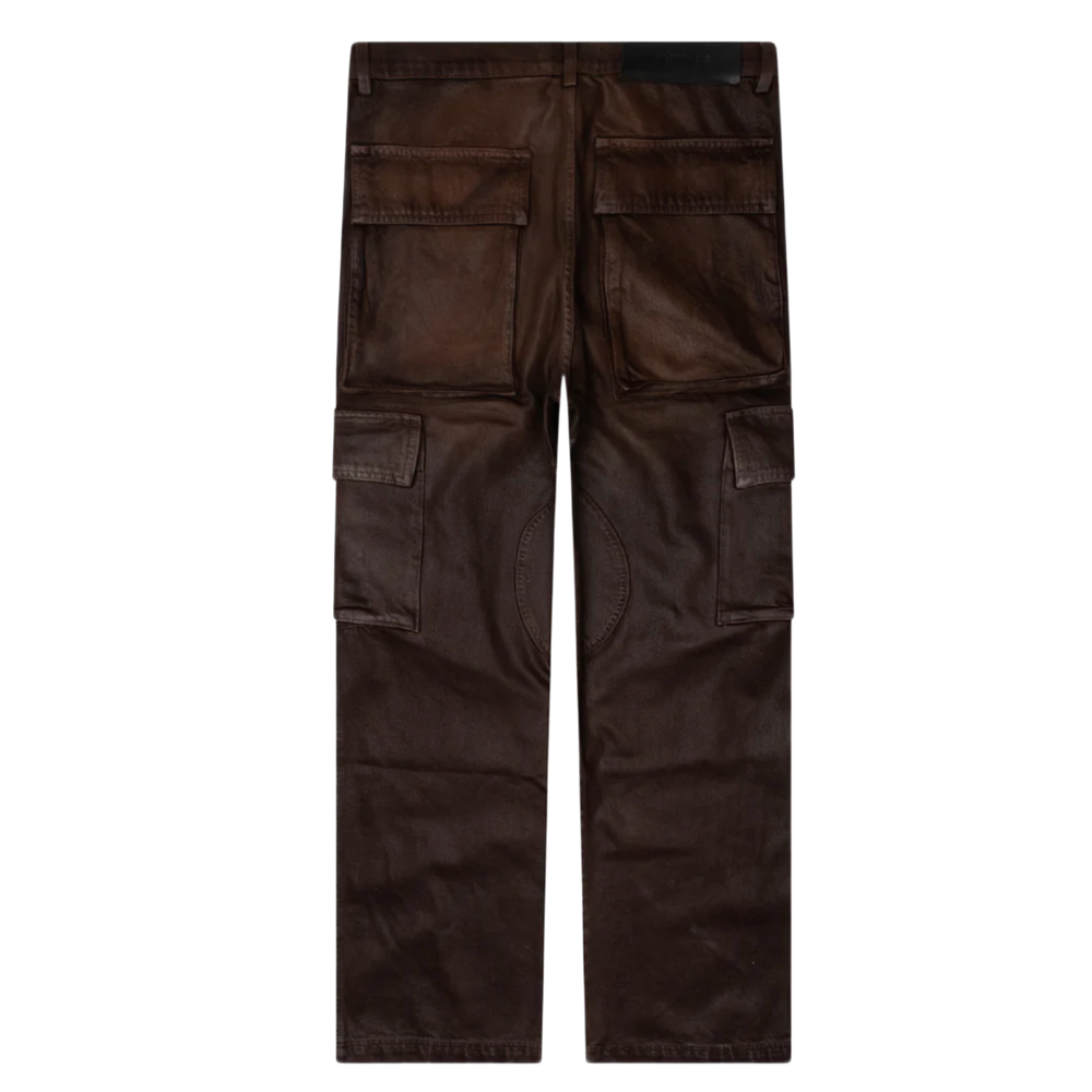 Nahimas 'Brown' Waxed Cargo Jeans