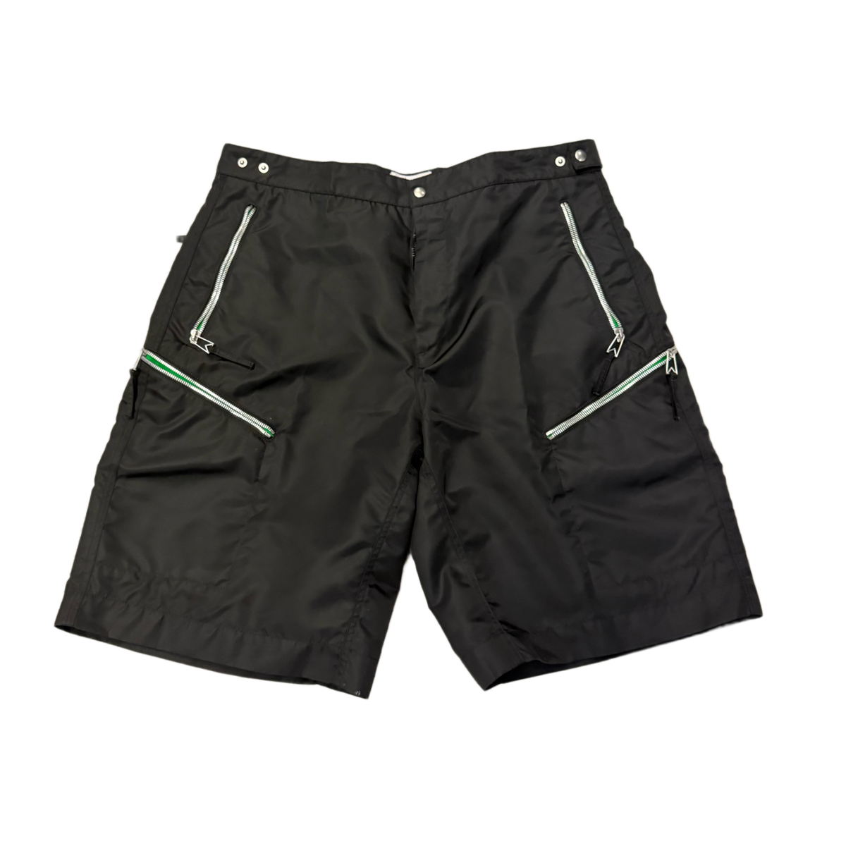 Bottega Veneta 'Black' Nylon Zipper Shorts