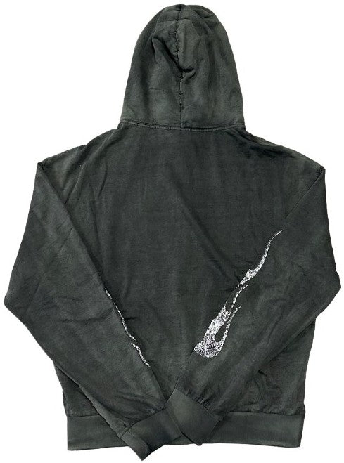Bossi 'White Flame' Black Fade Zip Up Hoodie