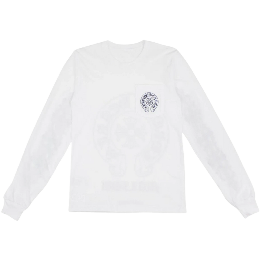 Chrome Hearts 'Malibu Exclusive' White Floral Longsleeve Tee