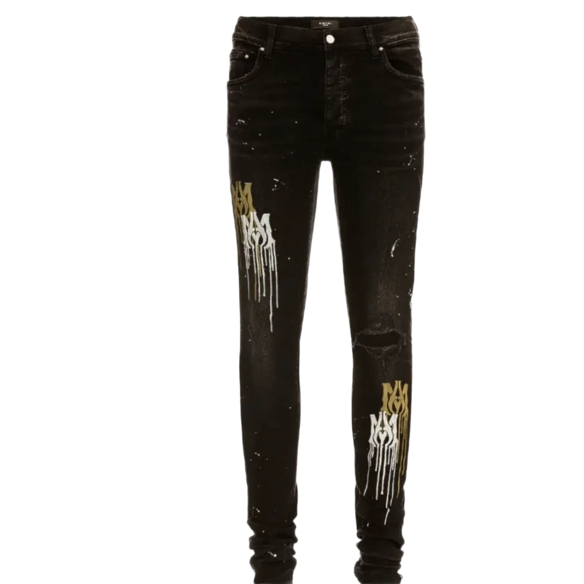 Amiri 'Black MA Stencil' Jeans