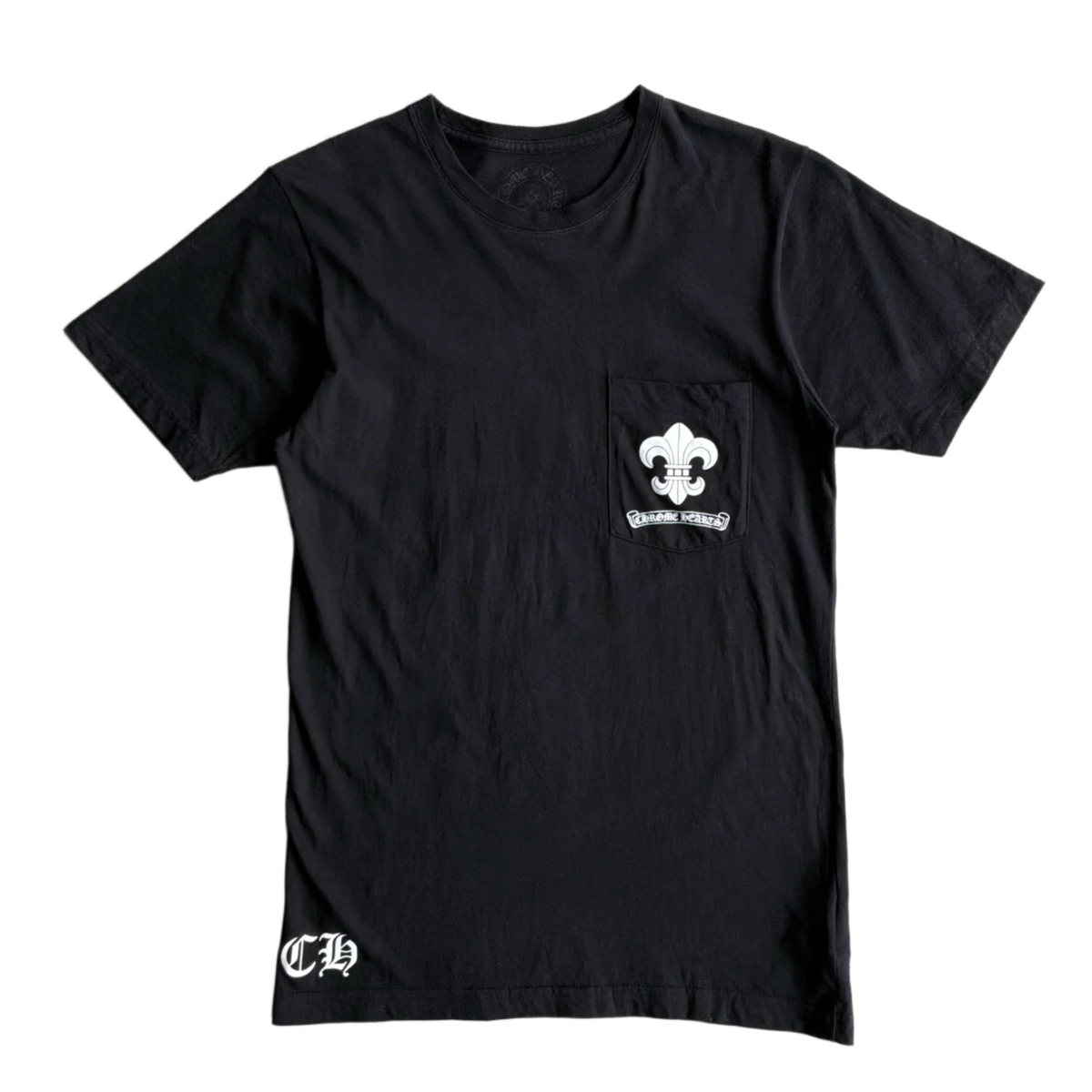 Chrome Hears 'Tri Scout Fleur' Vintage Black Tee