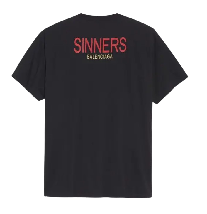 Balenciaga 'Sinners' Print Logo Tee