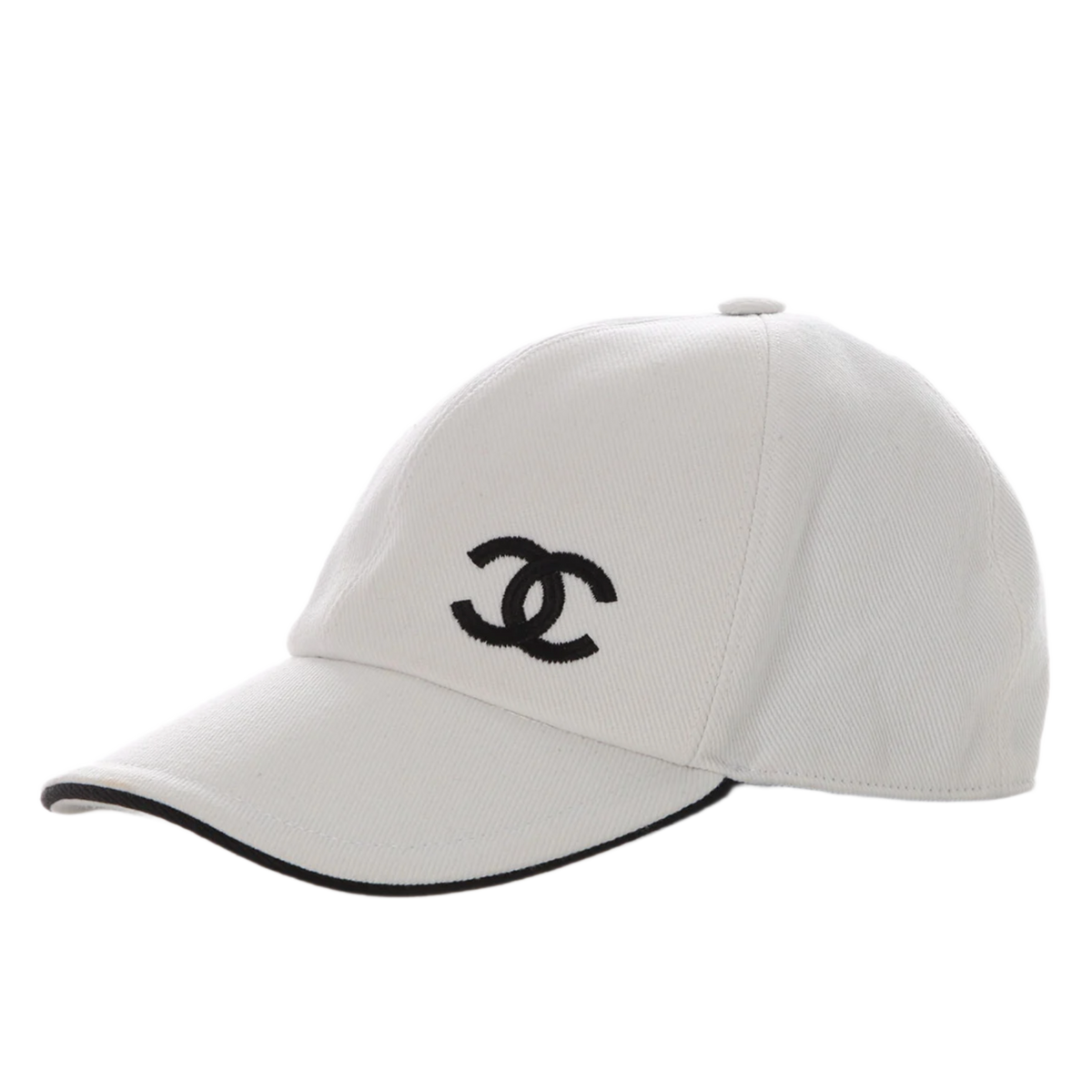 Chanel 'White' Cotton Baseball Hat