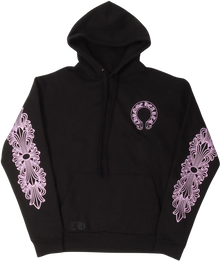 Chrome Hearts Friends and Family 'Pink' Horseshoe Logo Hoodie