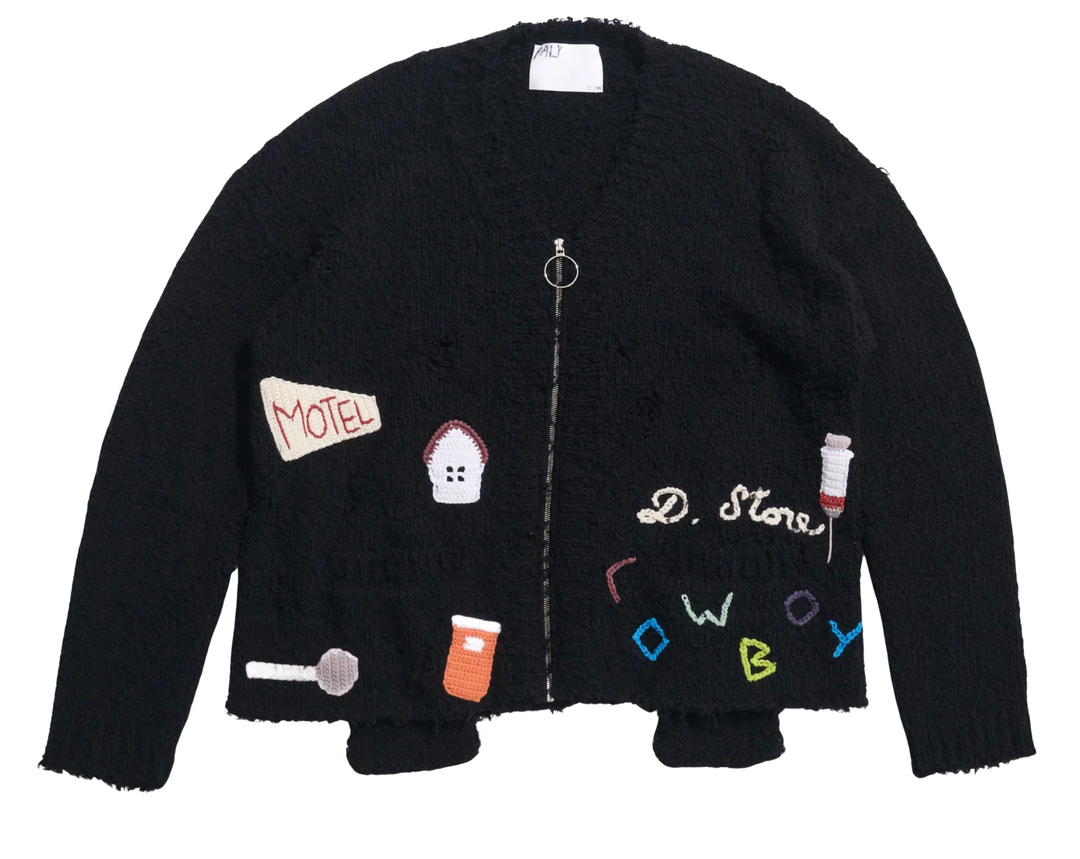 Paly 'D. Store Cowboy' Black Knit Cardigan