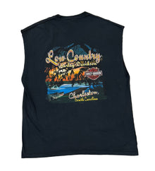 Harley Davidson 'Low Country' Rhinestone Vintage Cutoff